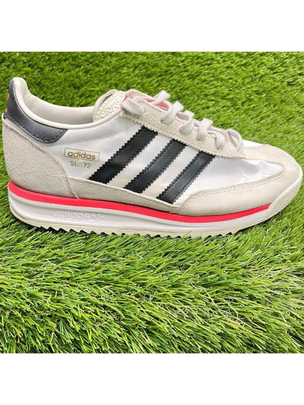 Adidas SL 72 RS Mens Size 6 White Black Red Athletic Running Shoes Sneakers